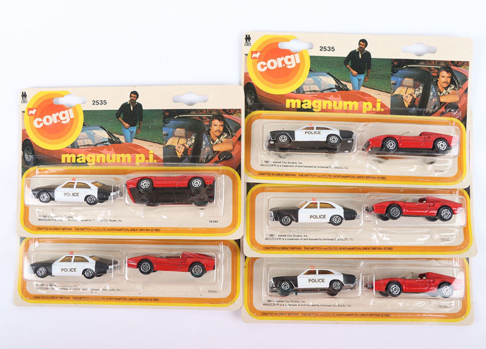 Scarce Five Corgi Juniors Twin pack sets 2535 Magnum P.I. Ferrari 308 GTS & Buick Regal Police Car - Image 2 of 3