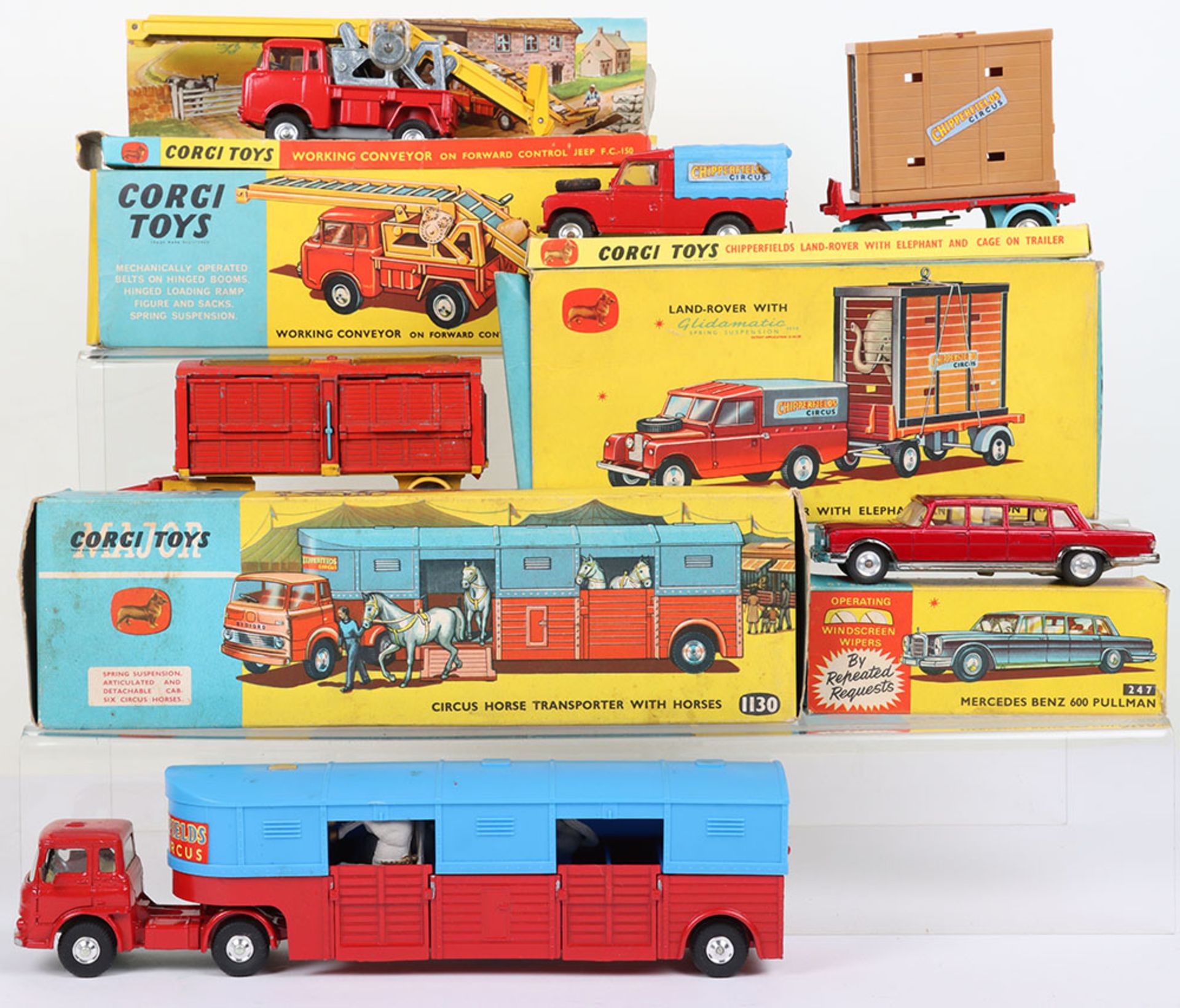 Four boxed Corgi Toys cars