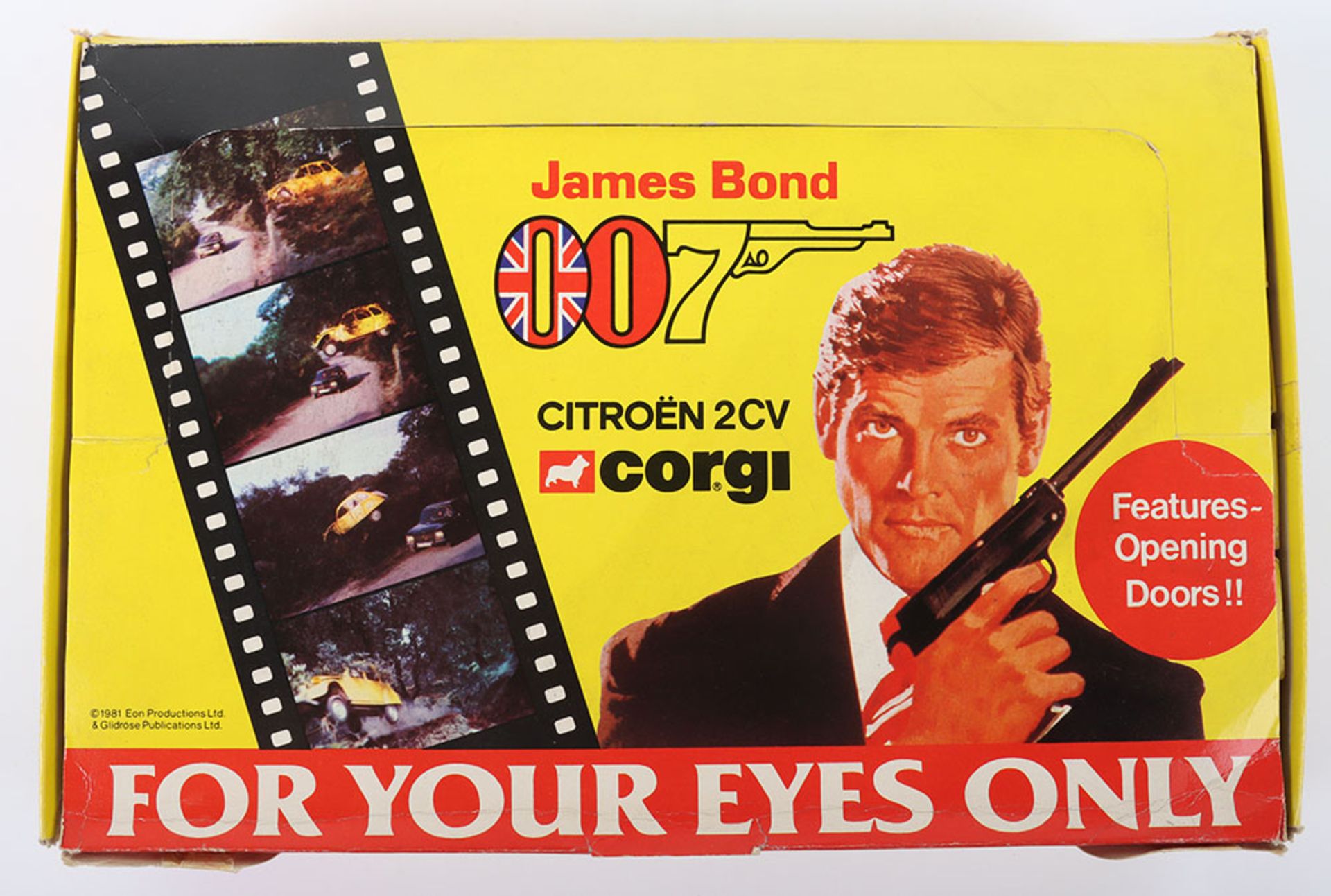 Very Scarce Corgi Juniors James Bond 51657 Citroen 2CV “For Your Eyes Only” Trade Shop Counter Displ - Image 9 of 9