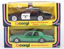 Two Corgi Chevrolet Caprice Export models