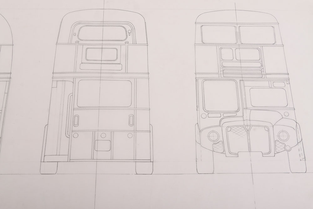 Original Corgi Toys/Mettoy Routemaster Bus Factory Drawing - Image 5 of 5