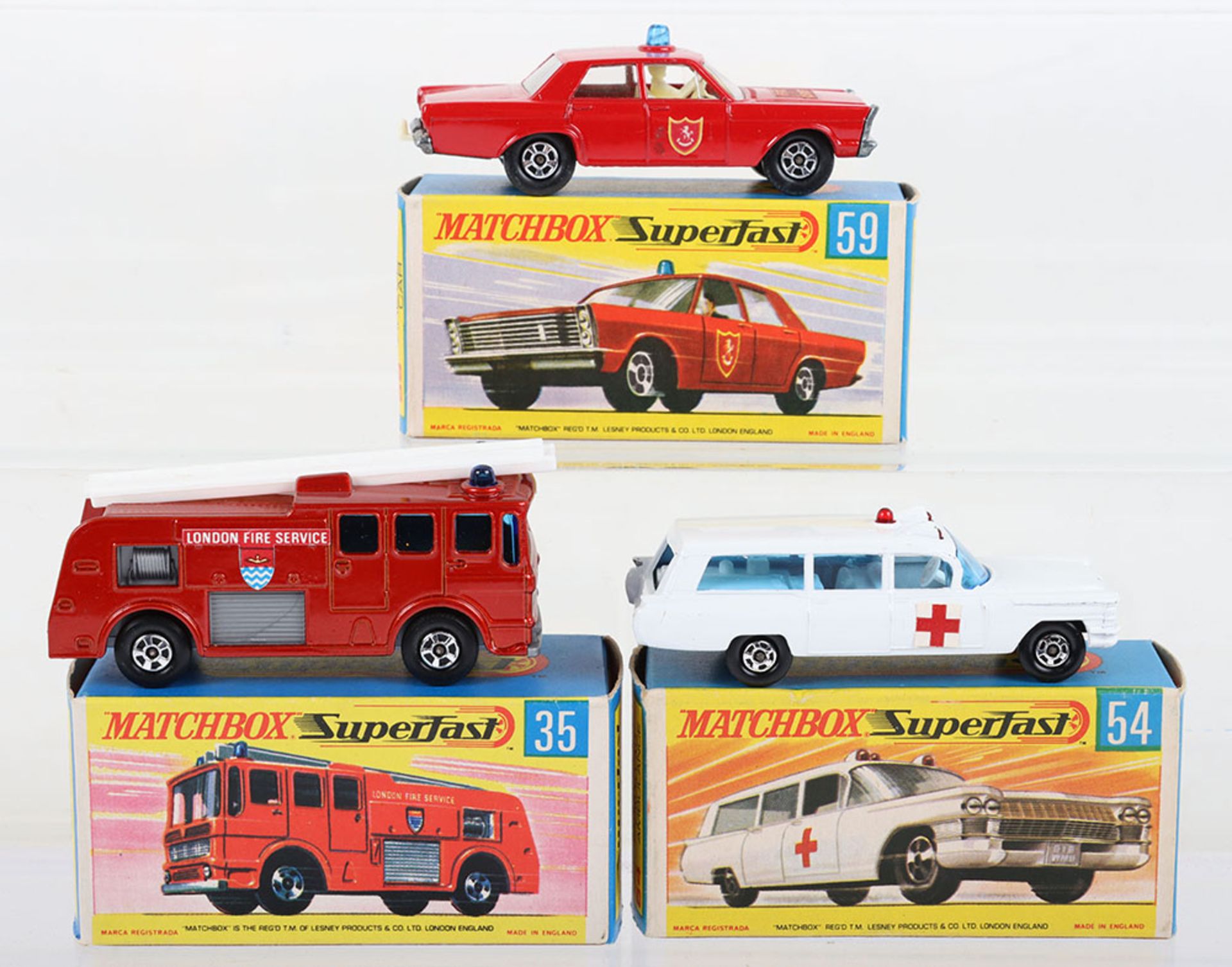 Three Boxed Matchbox Lesney Superfast Emergency Models - Image 2 of 2