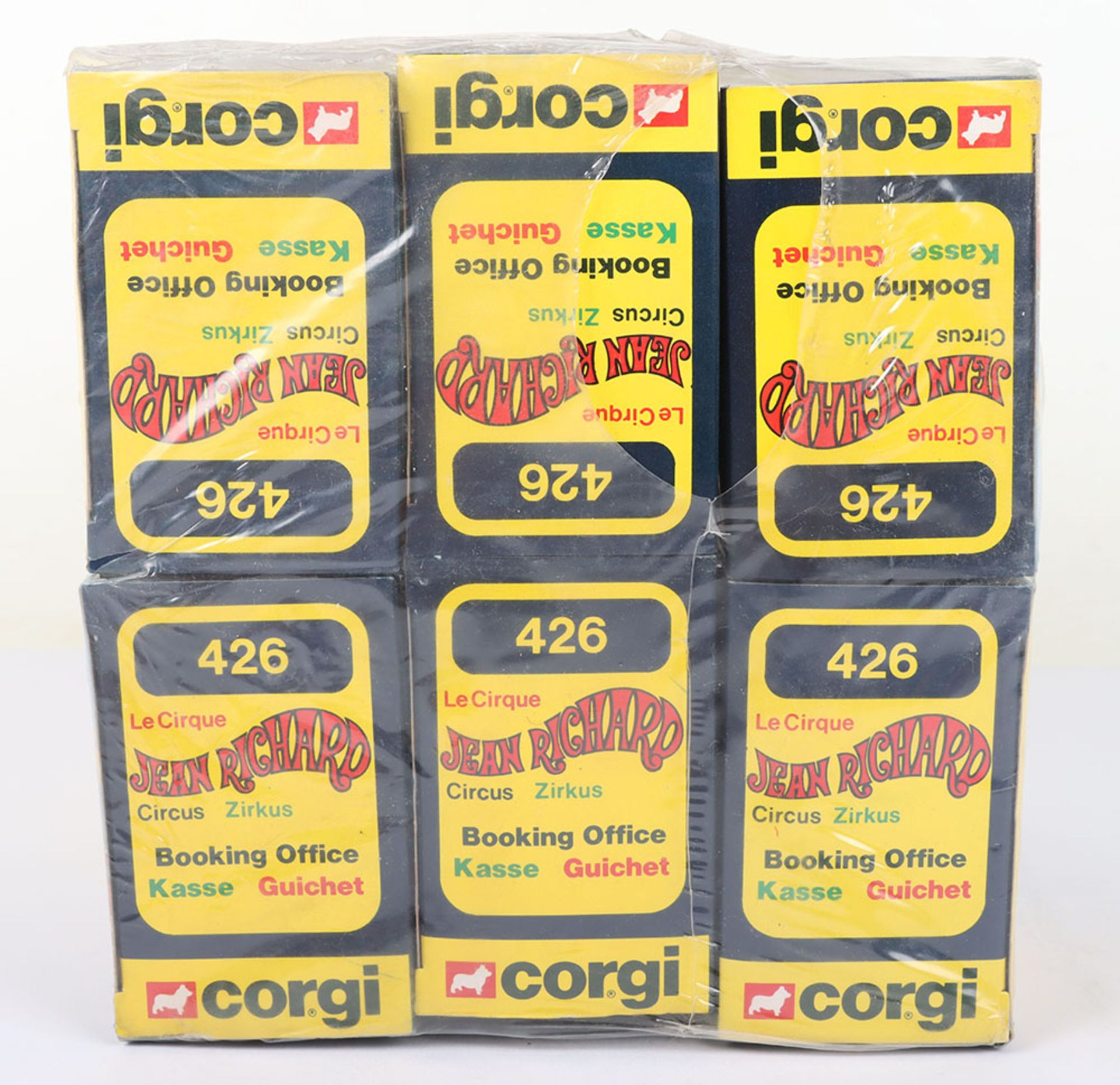 Corgi Trade Pack of six 426 Jean Richard Circus Booking Vans - Image 2 of 7