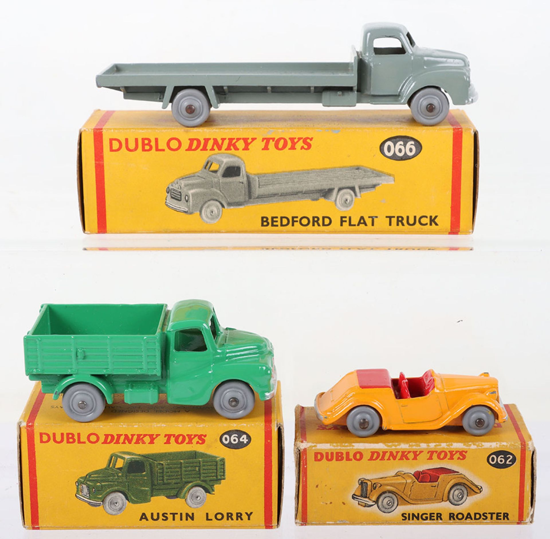 Three Dinky Toys Dublo Boxed Models