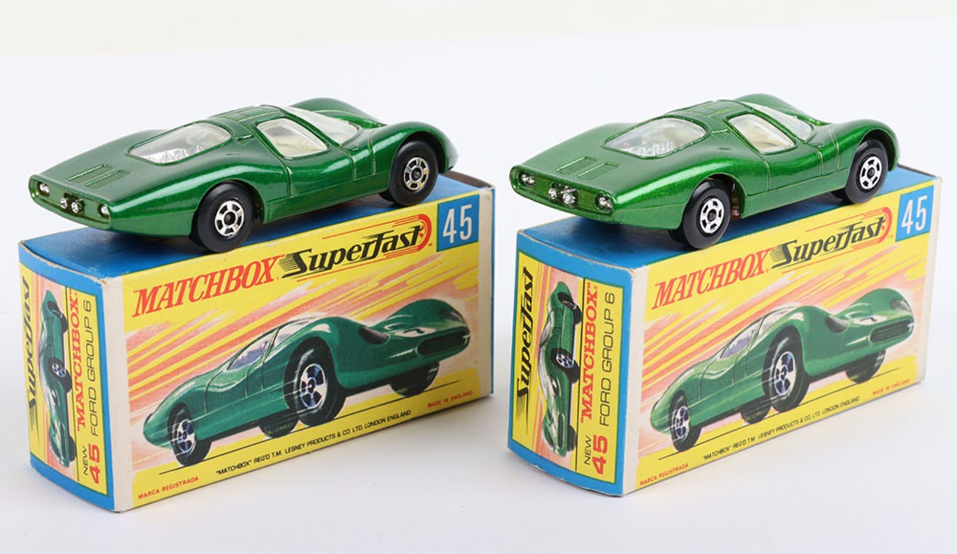 Two Boxed Matchbox Lesney Superfast 45c Ford Group 6 - Image 2 of 5