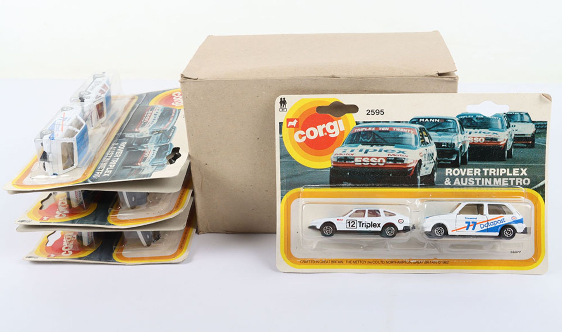Trade pack of Corgi Juniors set 2595 Rover 3500 Triplex & Austin Metro Datapost