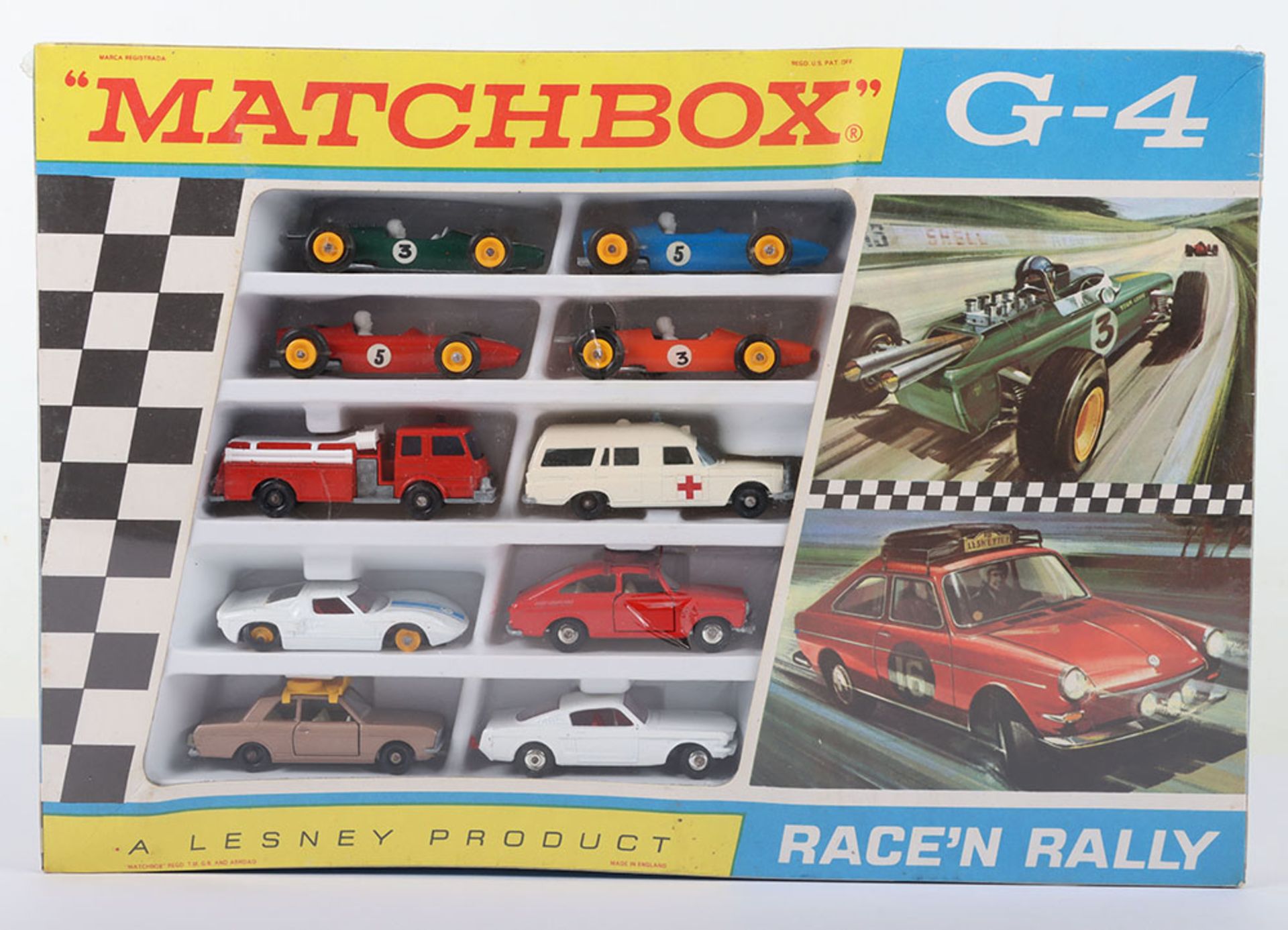 Matchbox Lesney Regular Wheels G-4 Race’n Rally Gift Set