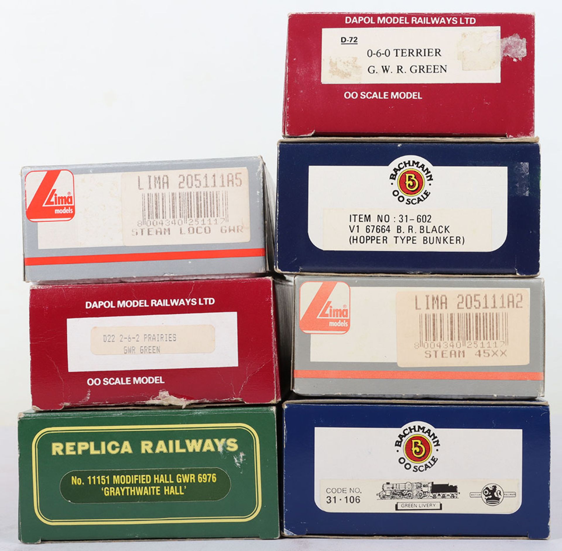 Bachmann, Dapol, Lima and Replica locomotives
