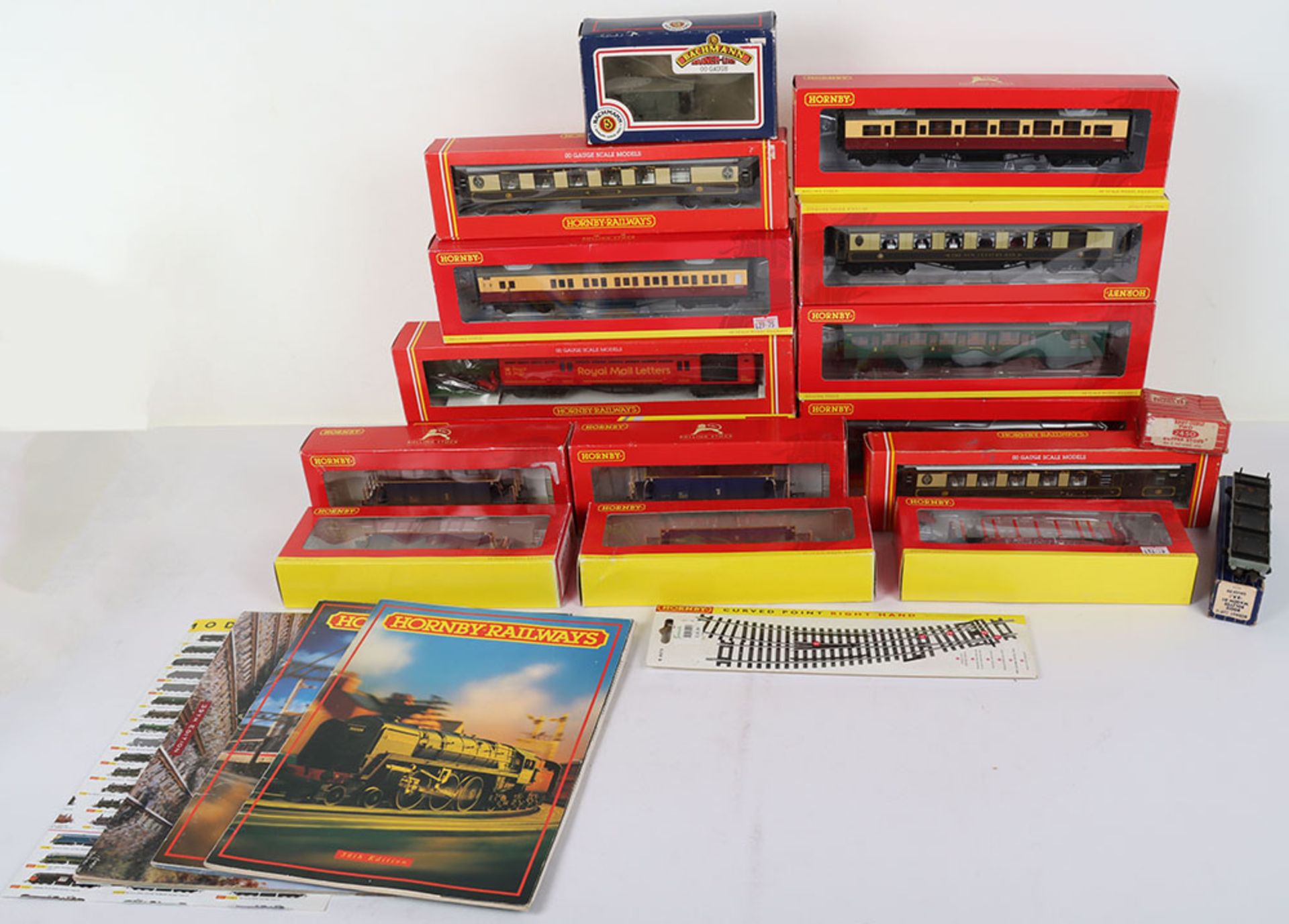 Collection of Hornby 00 gauge coaches and wagons