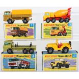 Four Boxed Matchbox Lesney Superfast Commercial Models
