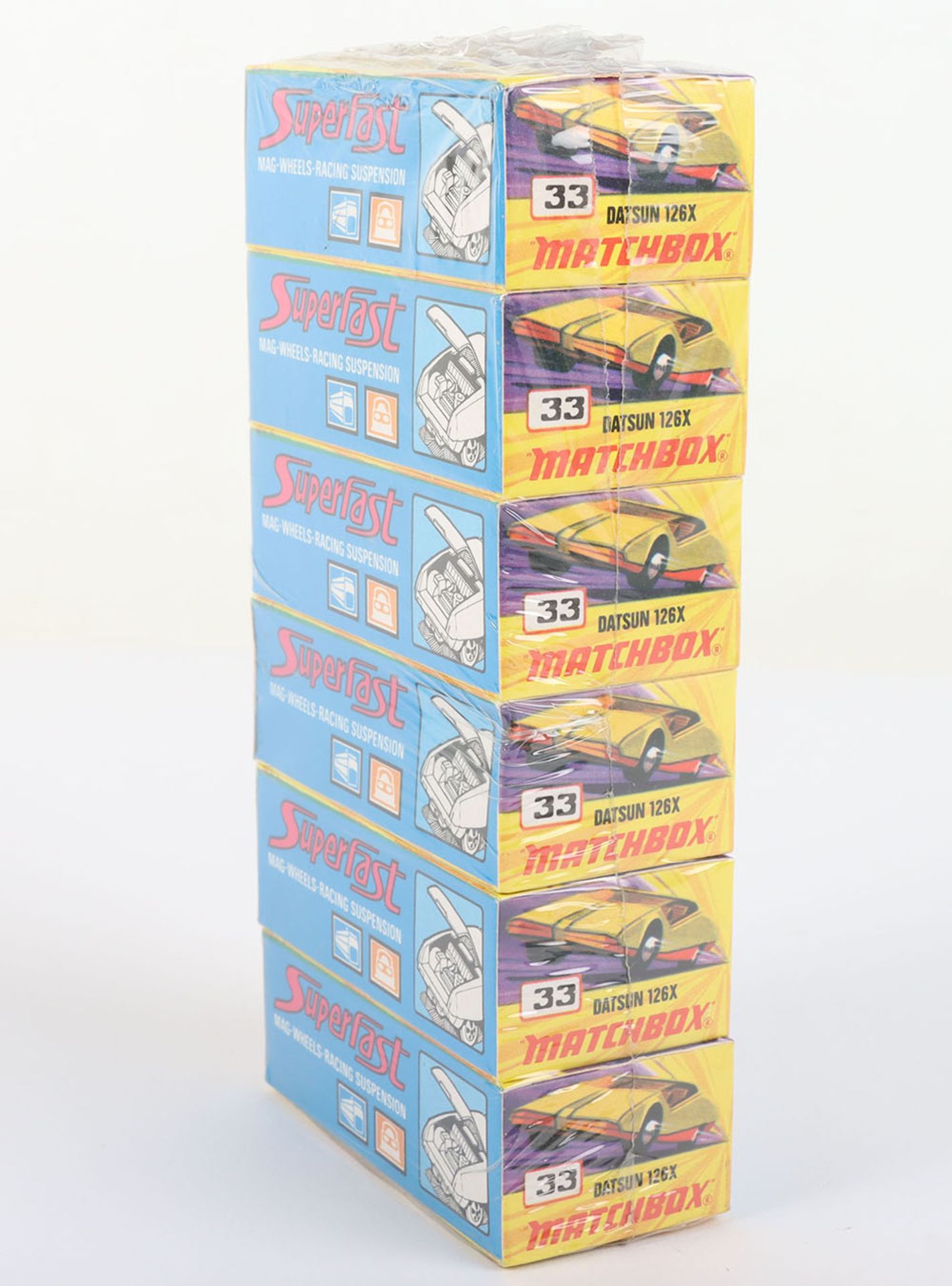 Matchbox Lesney Superfast Trade pack of six 33d Datsun 126X