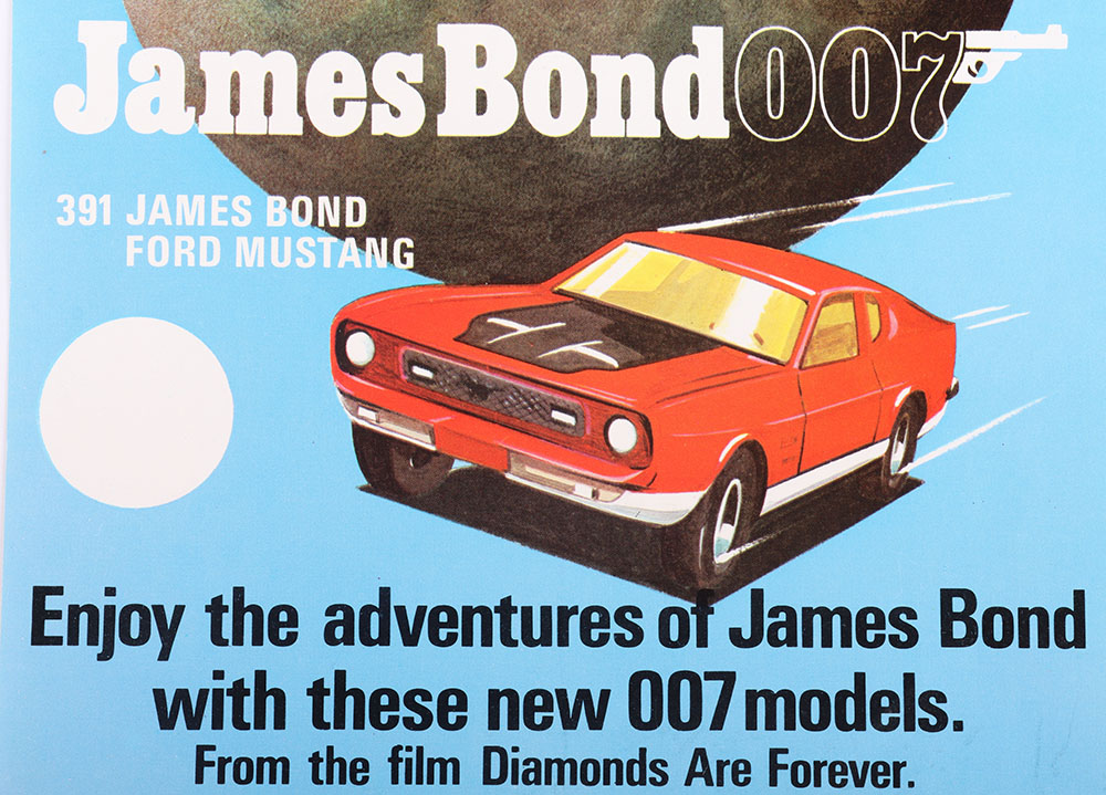 Original Corgi Toys James Bond 007 Diamonds are Forever Shop window poster - Image 5 of 5