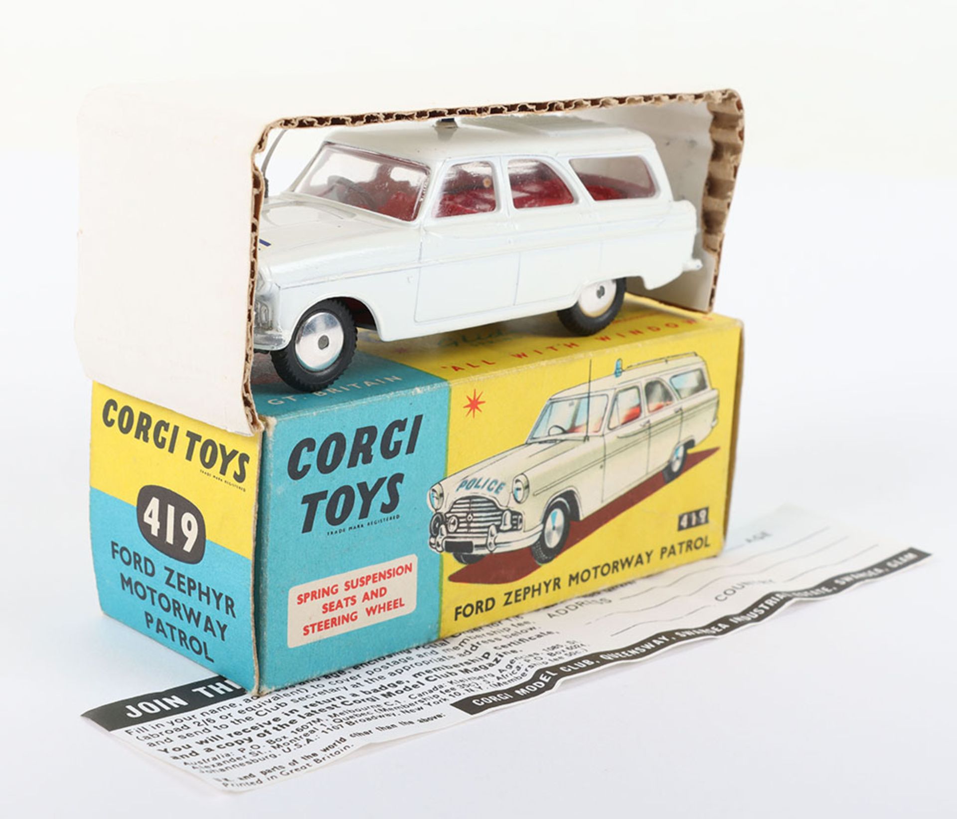 Corgi Toys 419 Ford Zephyr Motorway Patrol