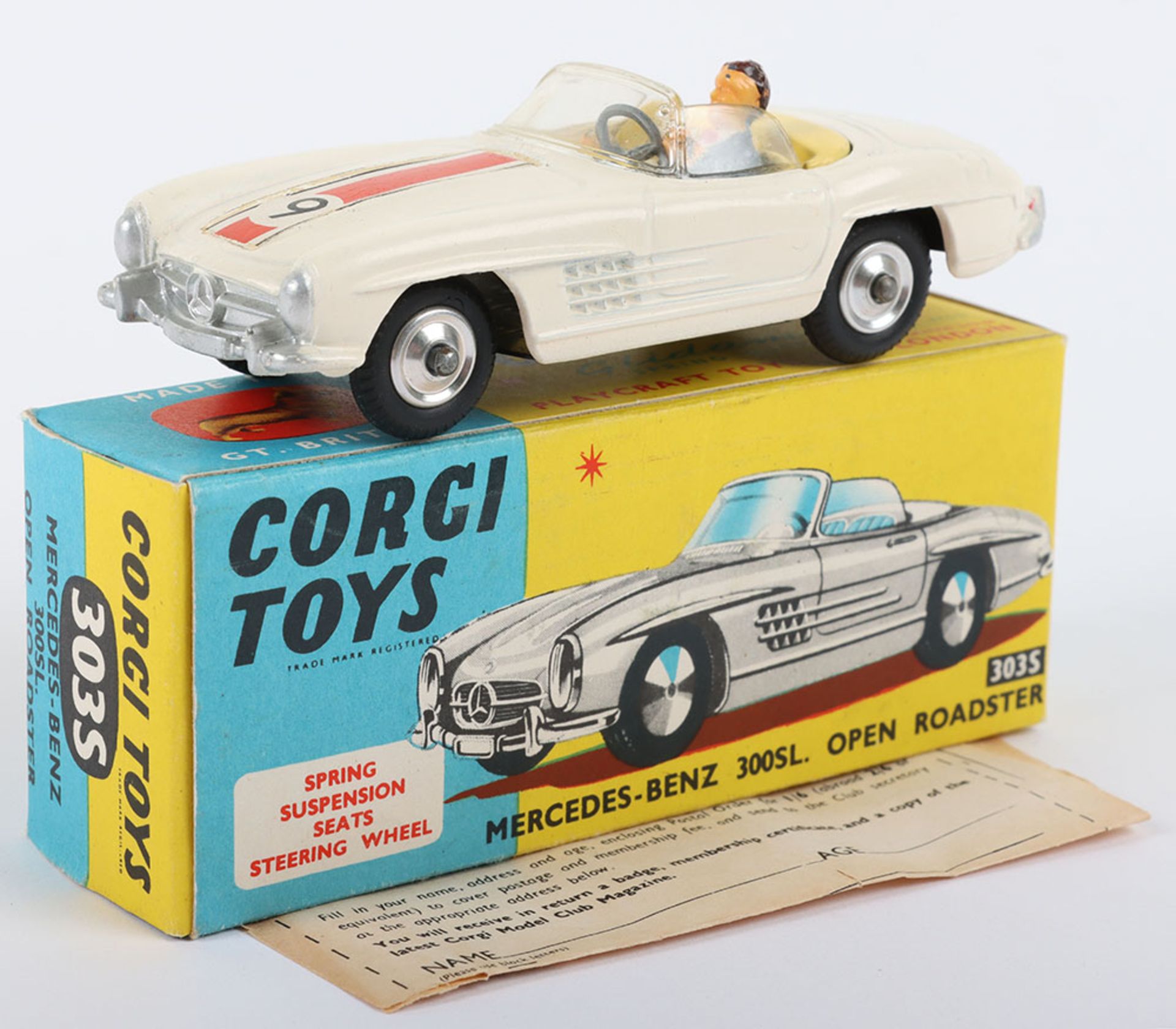 Corgi Toys 303S Mercedes Benz 300SL. Open Roadster