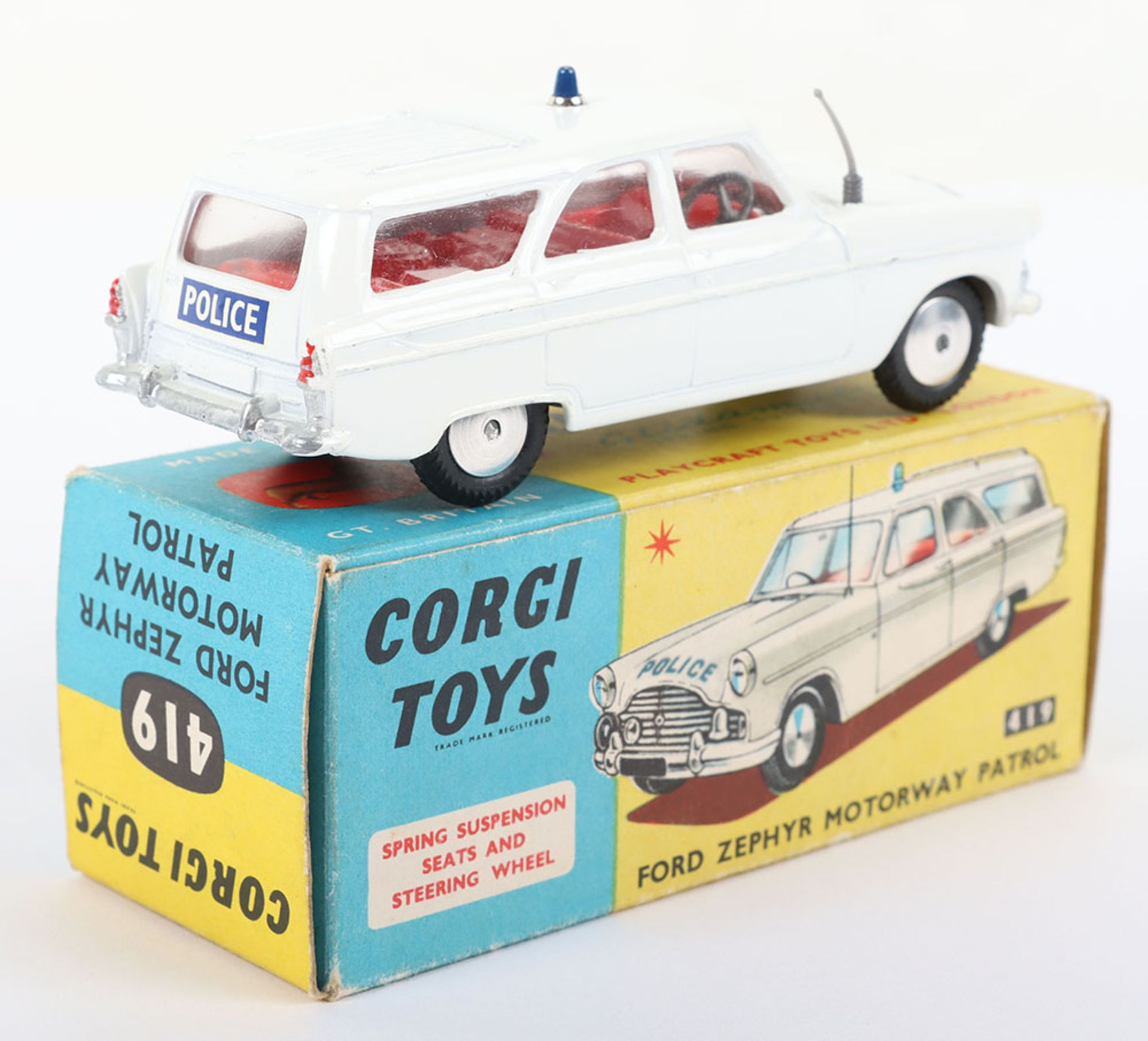 Corgi Toys 419 Ford Zephyr Motorway Patrol - Bild 3 aus 6