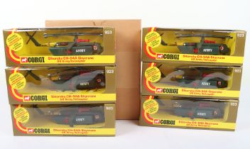 Corgi 923 Trade Pack of six Sikorsky CH-54A Skycrane US Army Helicopters