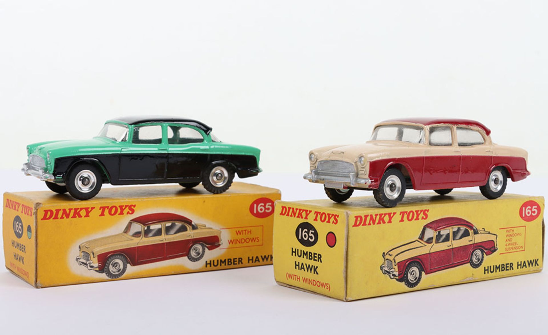 Two Dinky Toys 165 Humber Hawks