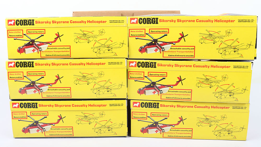 Corgi 922 Trade Pack of six Sikorsky CH-54A Skycrane Casuality Helicopters - Image 3 of 4