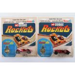 Two Corgi Rockets 921 Morgan Plus 8 Sports Cars