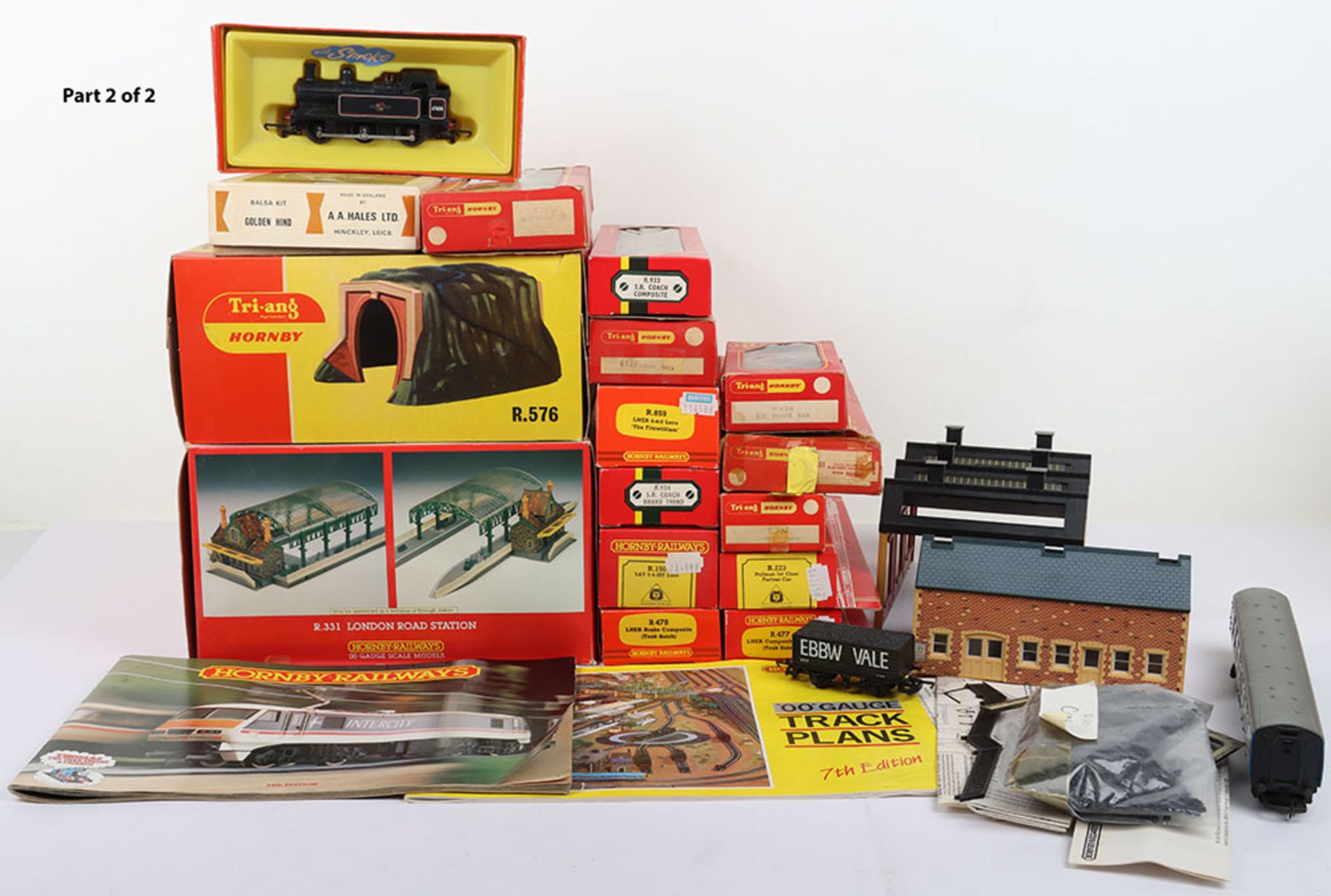 A Collection of Boxed Loco’s and Rolling stock Buildings