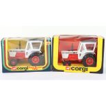 Two Boxed Corgi 55 David Brown 1412 Tractors