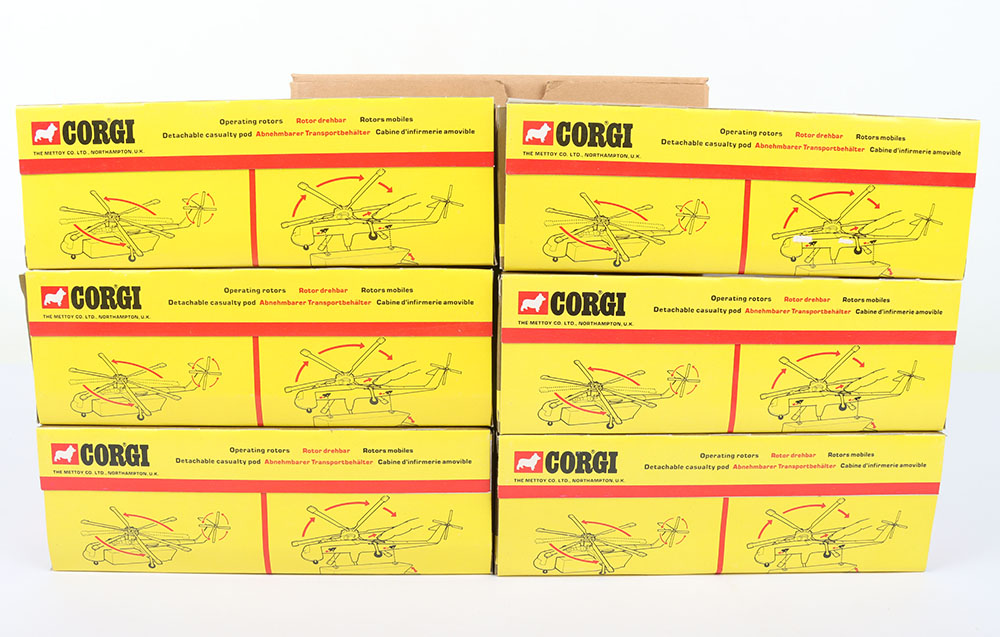 Corgi 923 Trade Pack of six Sikorsky CH-54A Skycrane US Army Helicopters - Image 3 of 4