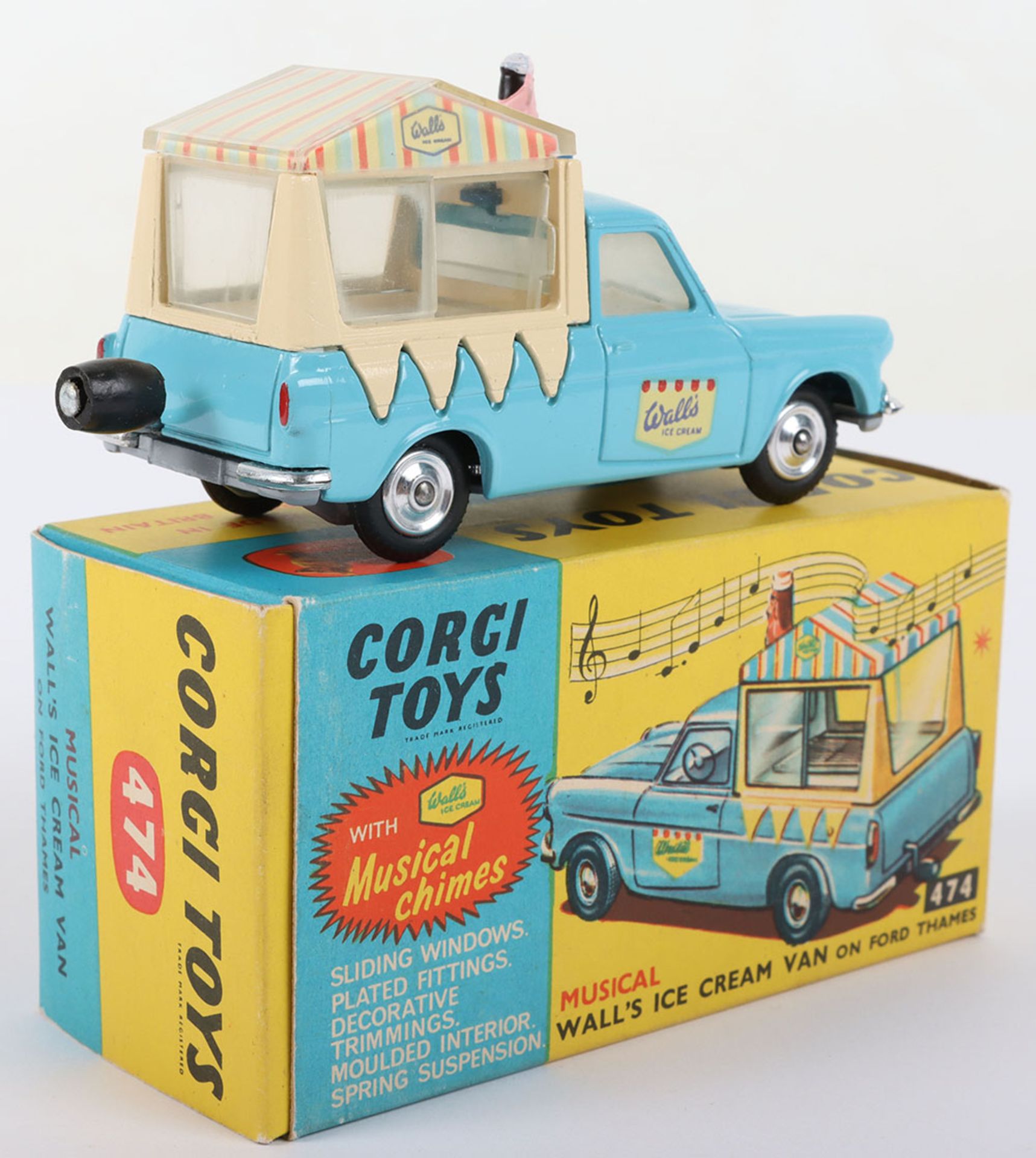 Corgi Toys Corgi Toys 474 Musical Walls Ice Cream Van on Ford Thames - Bild 3 aus 7