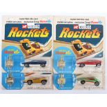 Four Carded Corgi Rockets with Tune Up Keys