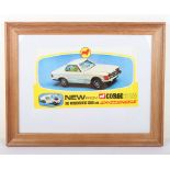 Original New from Corgi Toys 393 Mercedes Benz 350SL with Whizzwheels, Shop window poster