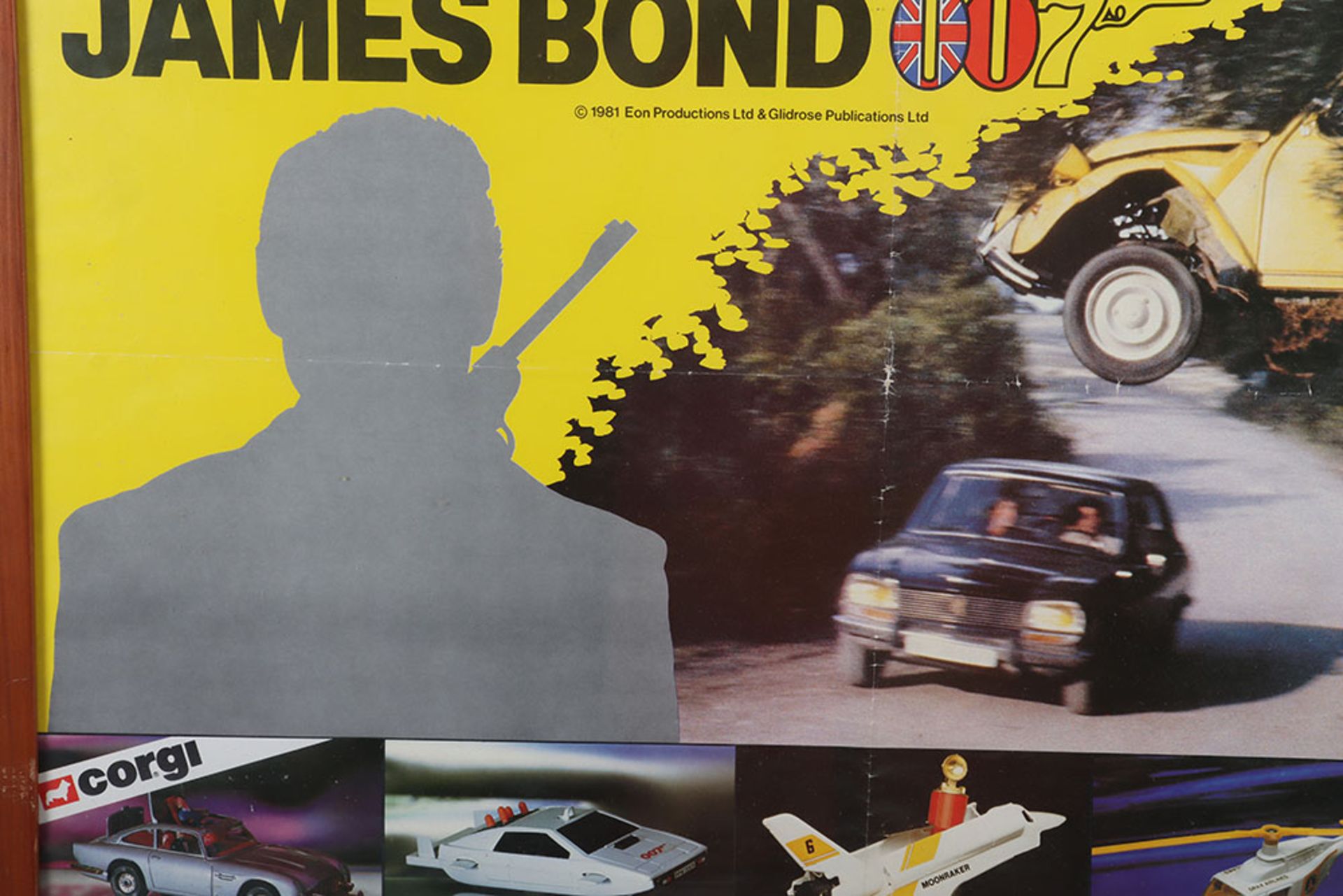 Scarce Corgi French James Bond 007 Citroen 2CV “ For Your Eyes only” Promotional Shop Poster - Image 3 of 6