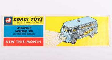 Original Corgi Toys 441 Volkswagen Toblerone Van Shop Window Poster