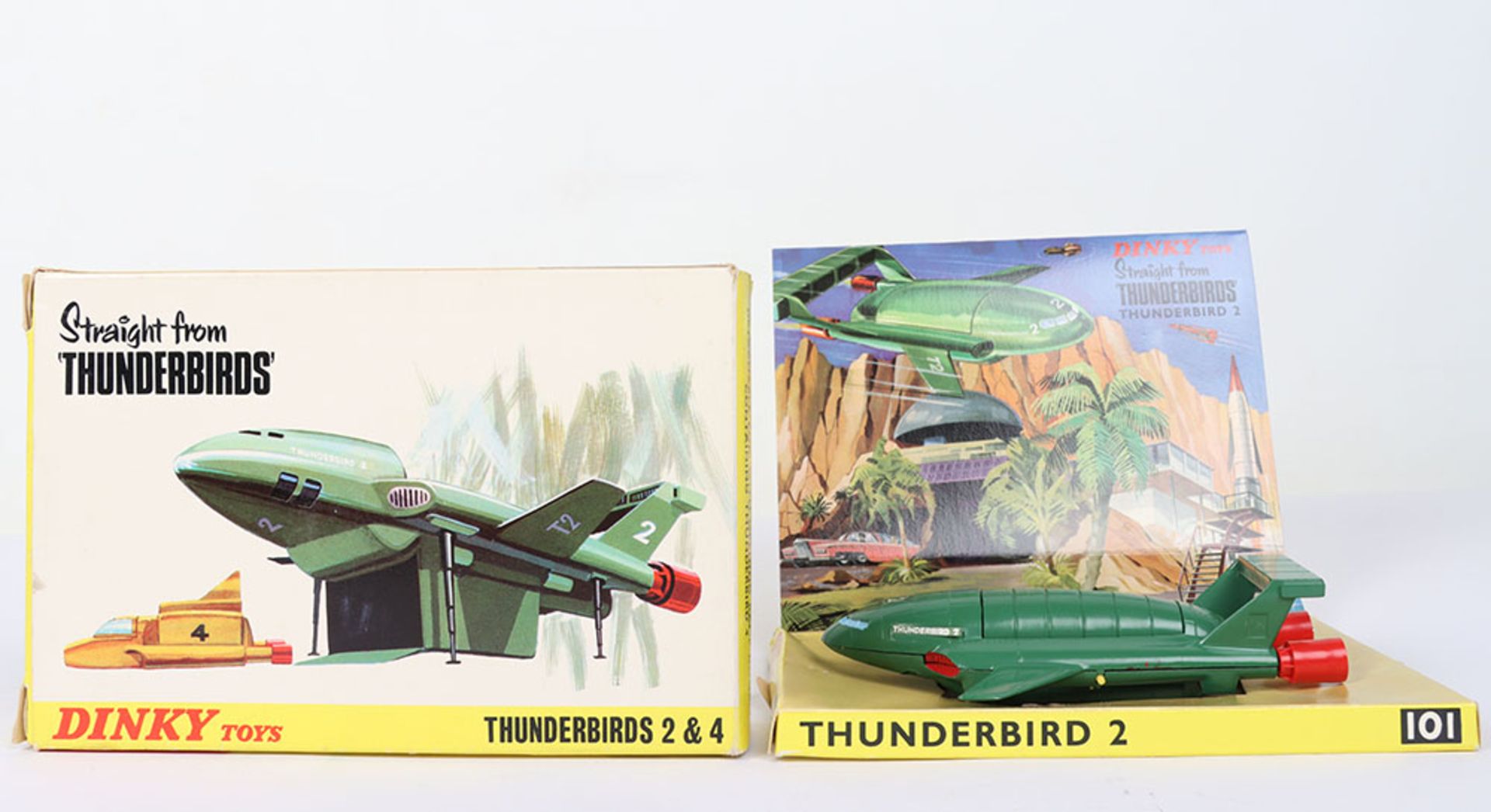 Dinky Toys Boxed 101 Thunderbirds 2 & 4 Straight From TV series ‘Thunderbirds’ - Image 3 of 5