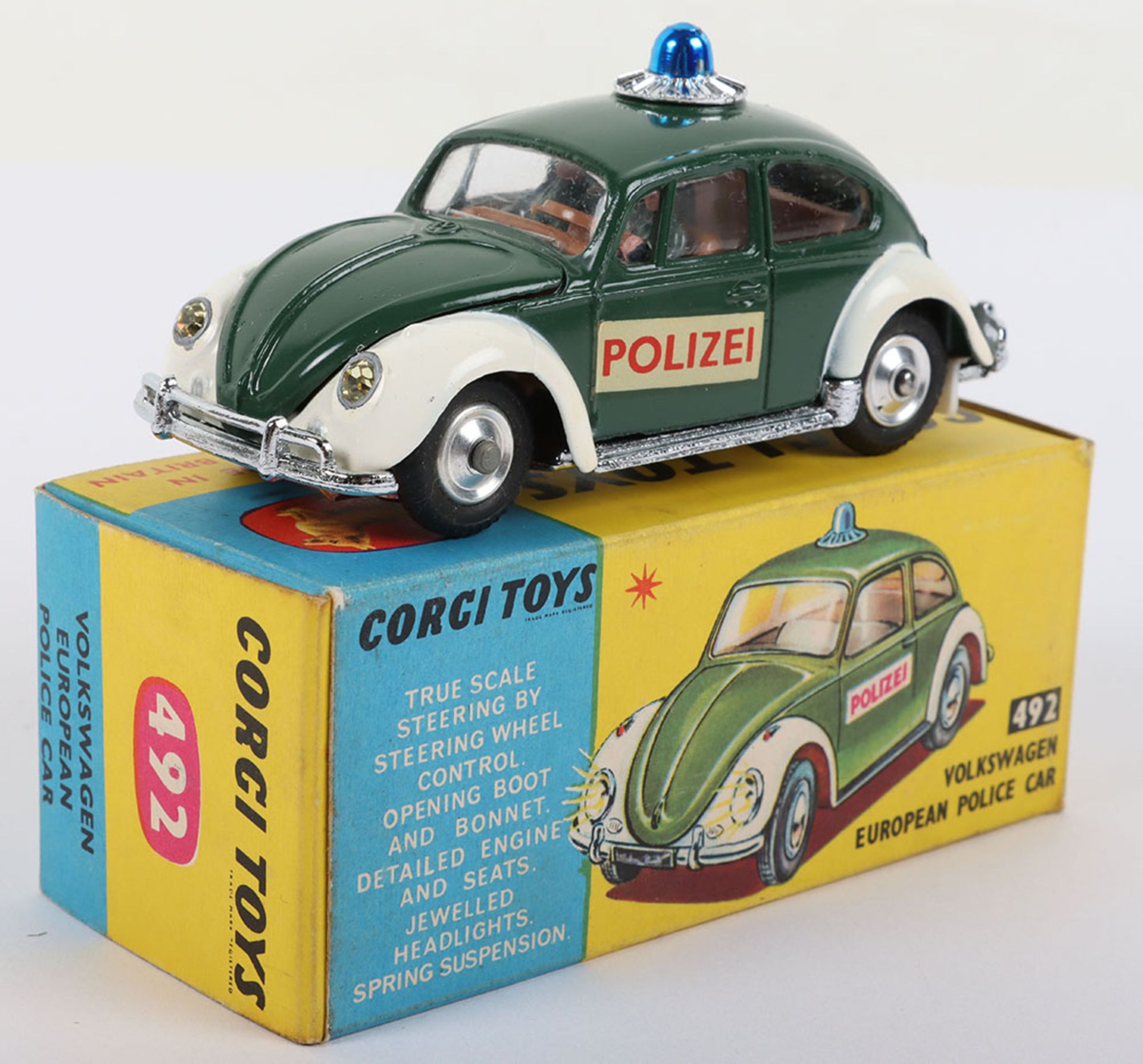 Corgi Toys 492 Volkswagen European Police Car - Image 3 of 6
