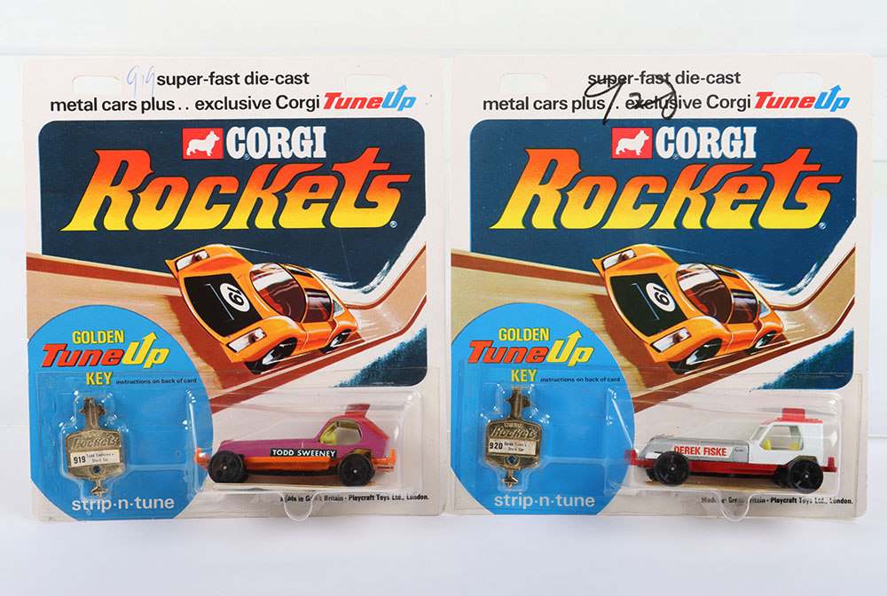 Two Corgi Rockets Stock Cars