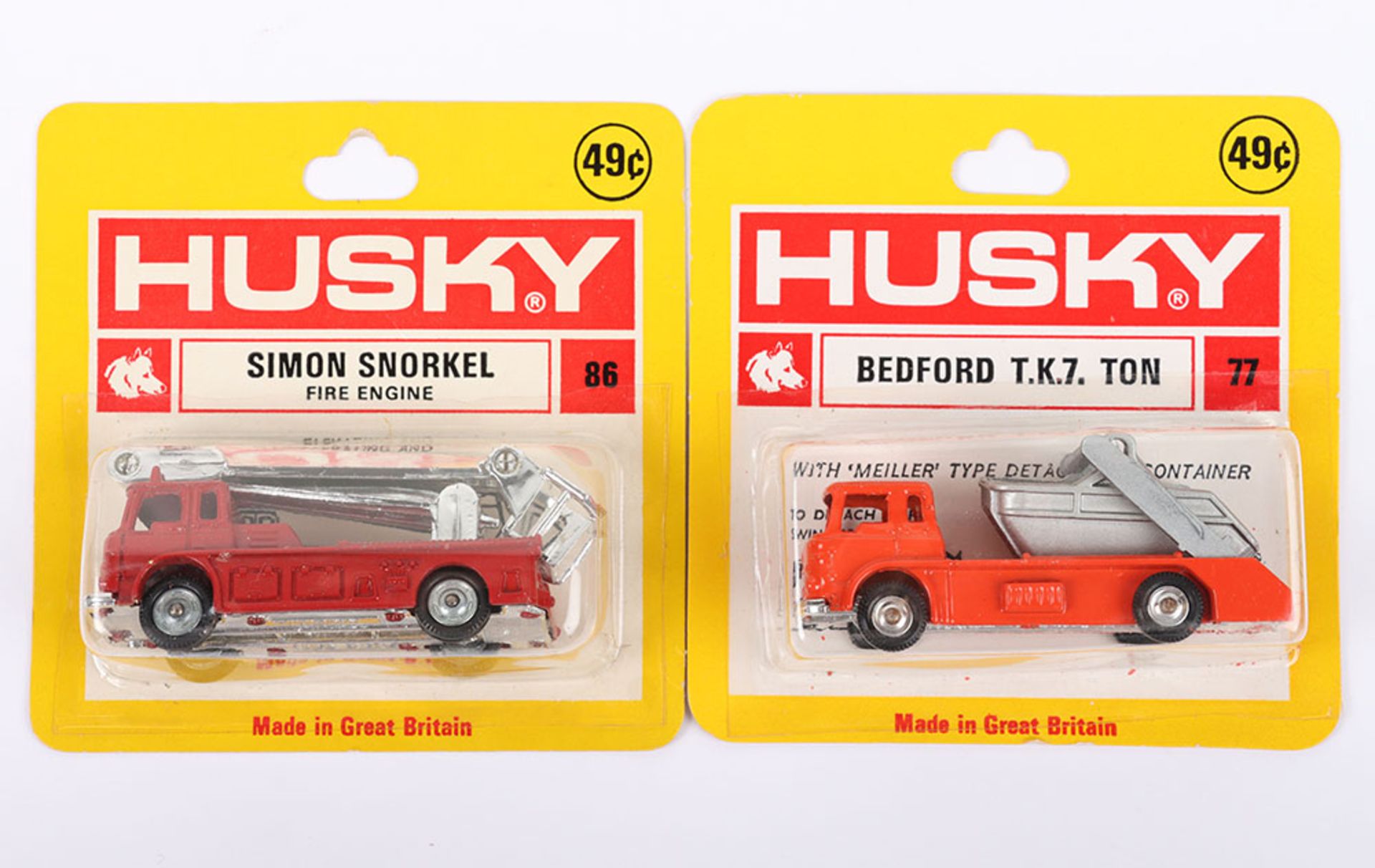 Two Carded USA issue Husky Bedford Models