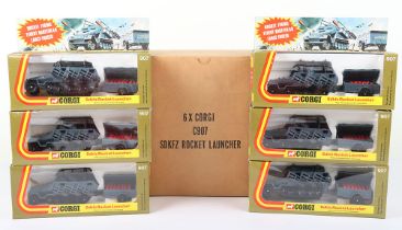 Corgi C907 Trade Pack of six German Semi Track Hanomag Sdkfz 251/1 Rocket Launchers