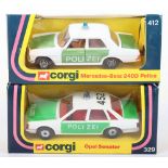 Two Corgi German Issue Police Cars