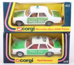 Two Corgi German Issue Police Cars