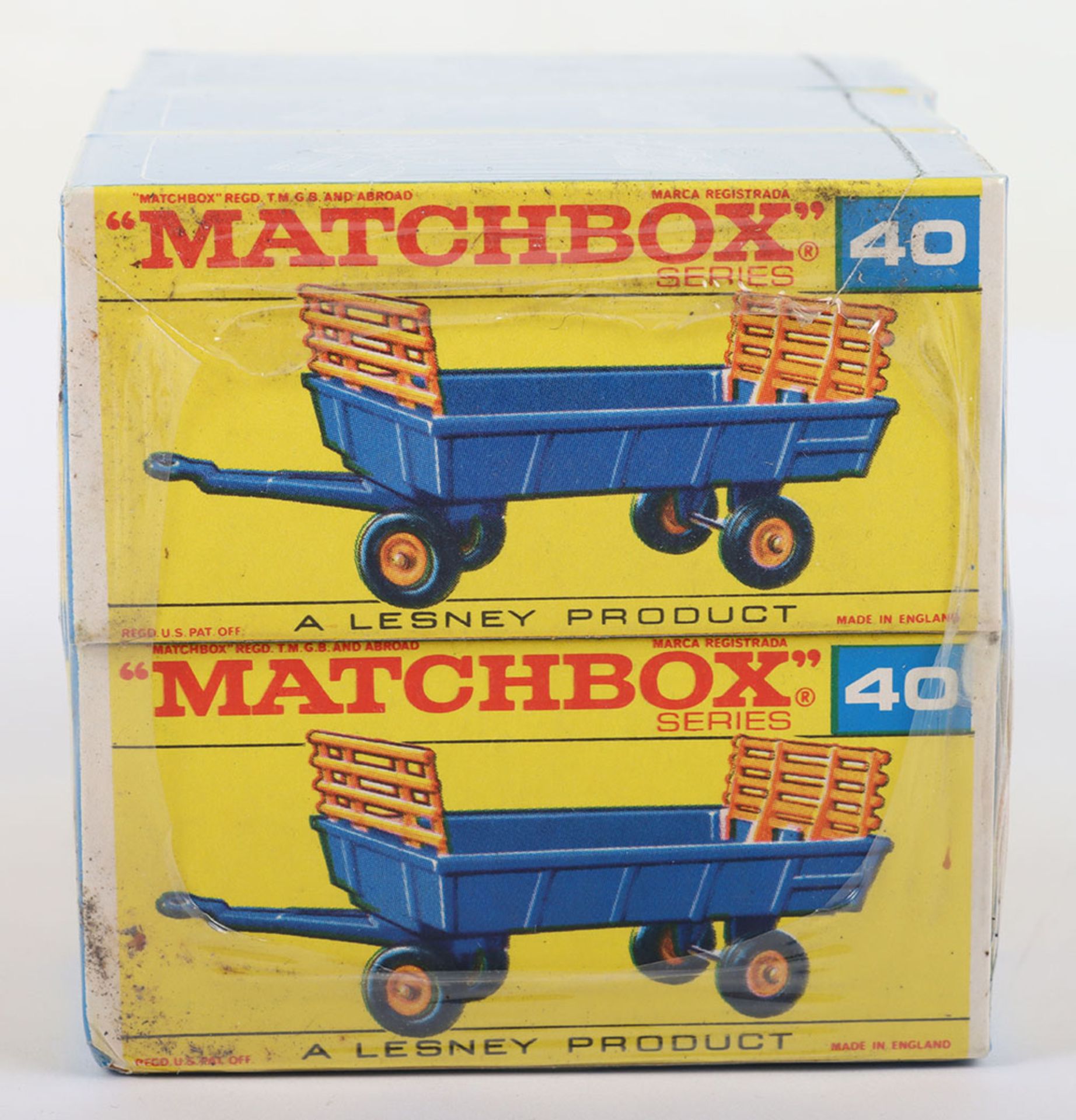 Matchbox Lesney Regular wheels Trade pack of six 40c Hay Trailers - Image 2 of 7