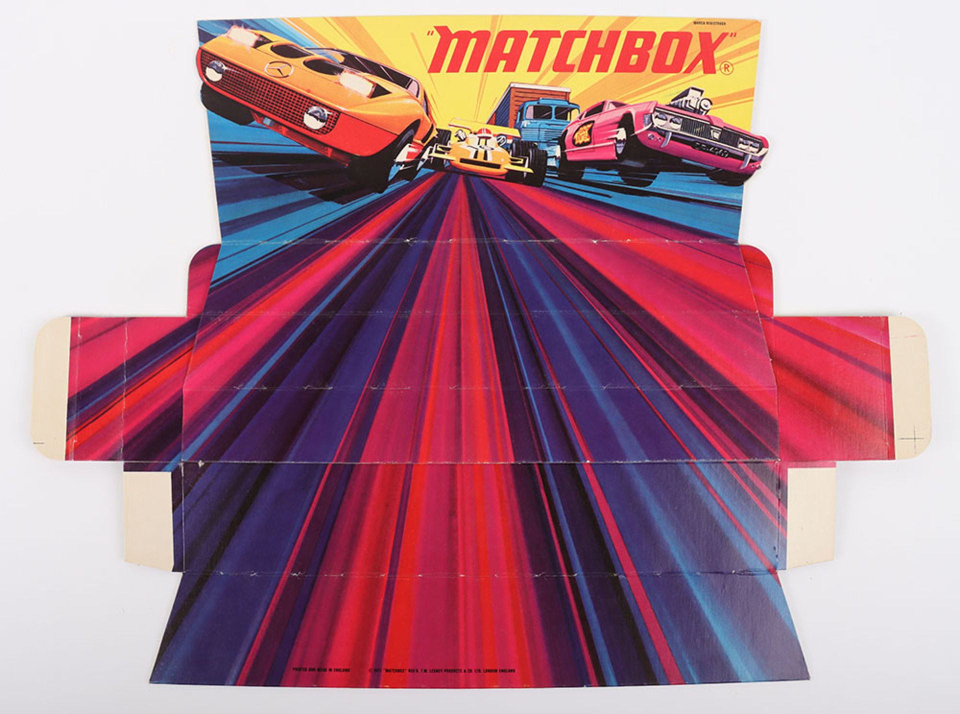 Matchbox Lesney Speed Kings Shop Display Card Stand