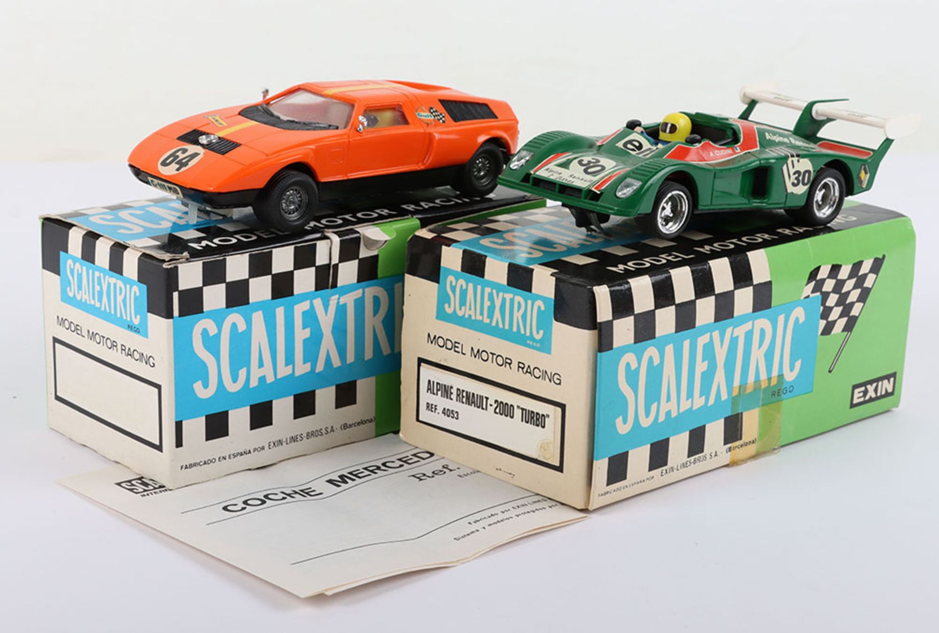 Two Boxed Spanish Scalextric Slot Cars