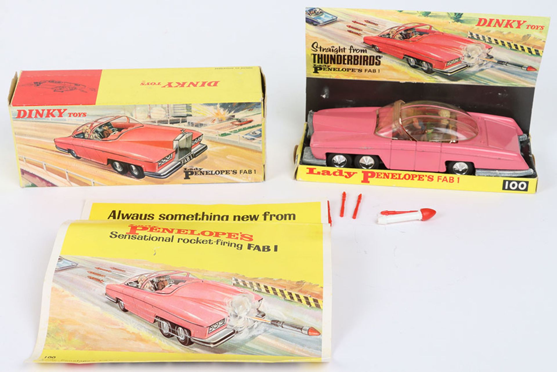 Dinky Toys Boxed 100 Lady Penelope’s FAB 1 From TV series ‘Thunderbirds’ - Image 2 of 4