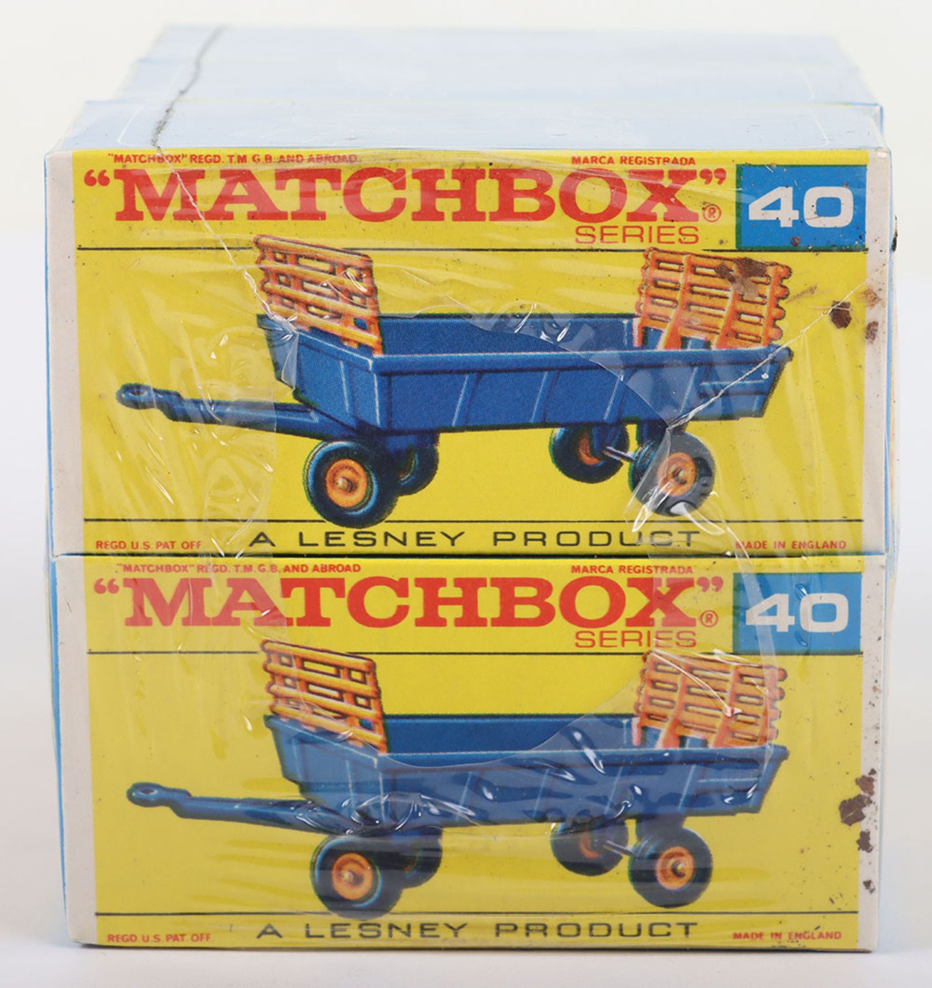 Matchbox Lesney Regular wheels Trade pack of six 40c Hay Trailers - Image 4 of 7