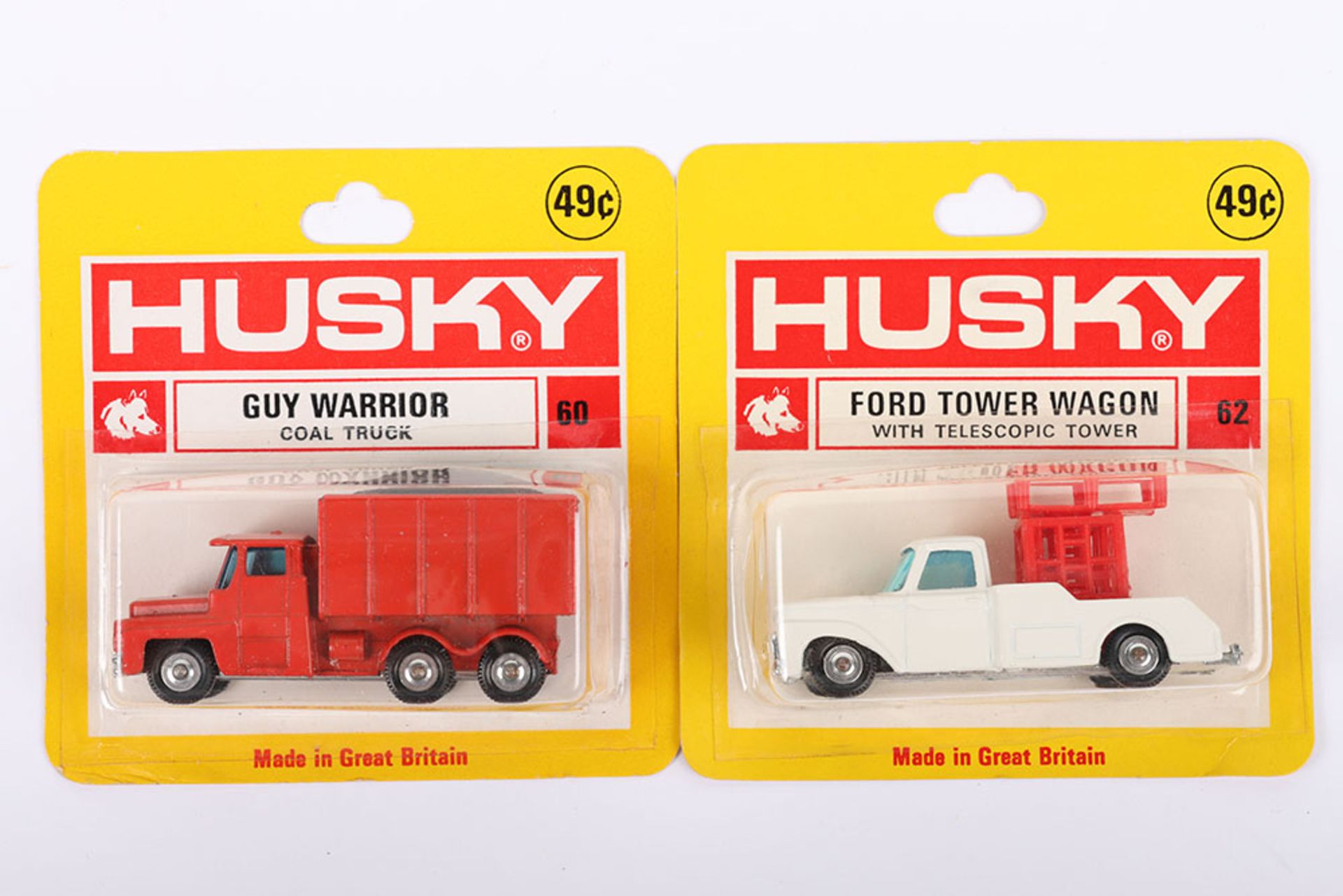 Two Carded USA issue Husky Models