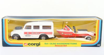 Corgi German issue Set 33 DLRG Landrover Rescue Set
