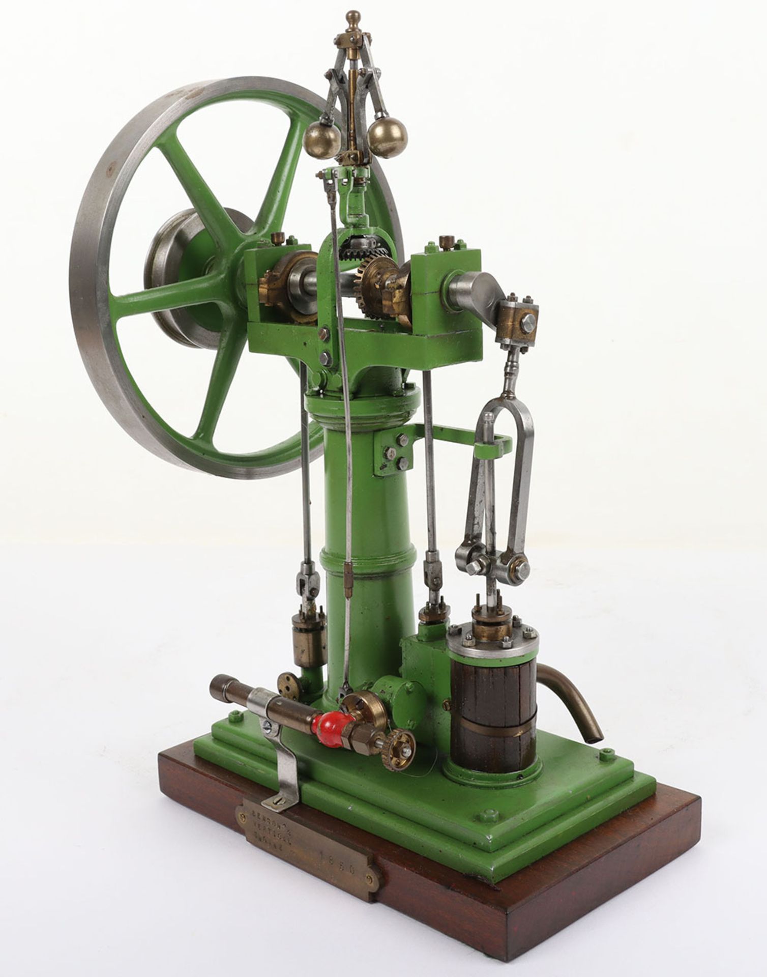 A good Victorian vertical single cylinder vertical steam engine by Benson, circa 1850 - Image 5 of 5