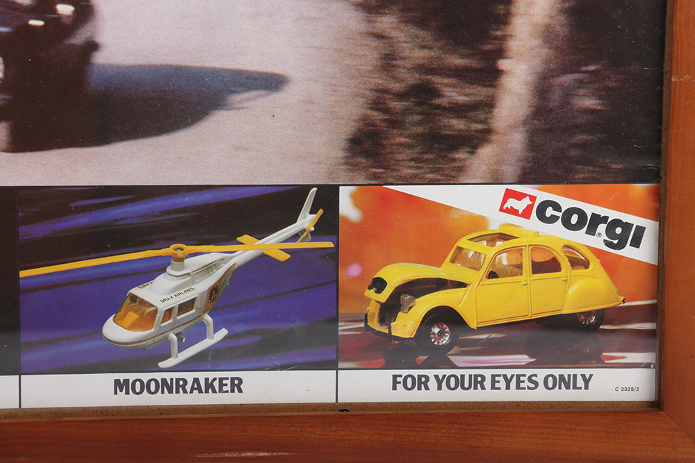 Scarce Corgi French James Bond 007 Citroen 2CV “ For Your Eyes only” Promotional Shop Poster - Image 4 of 6