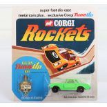 Corgi Rockets 903 Mercedes 280SL dark lime green body