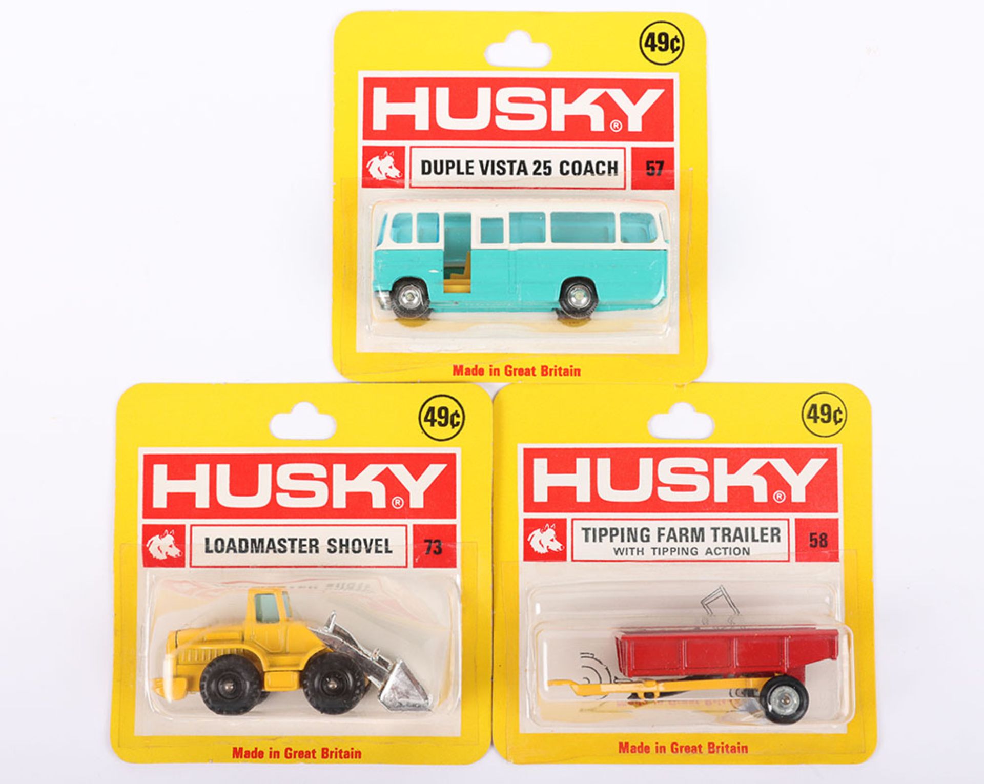Three Carded USA issue Husky Models