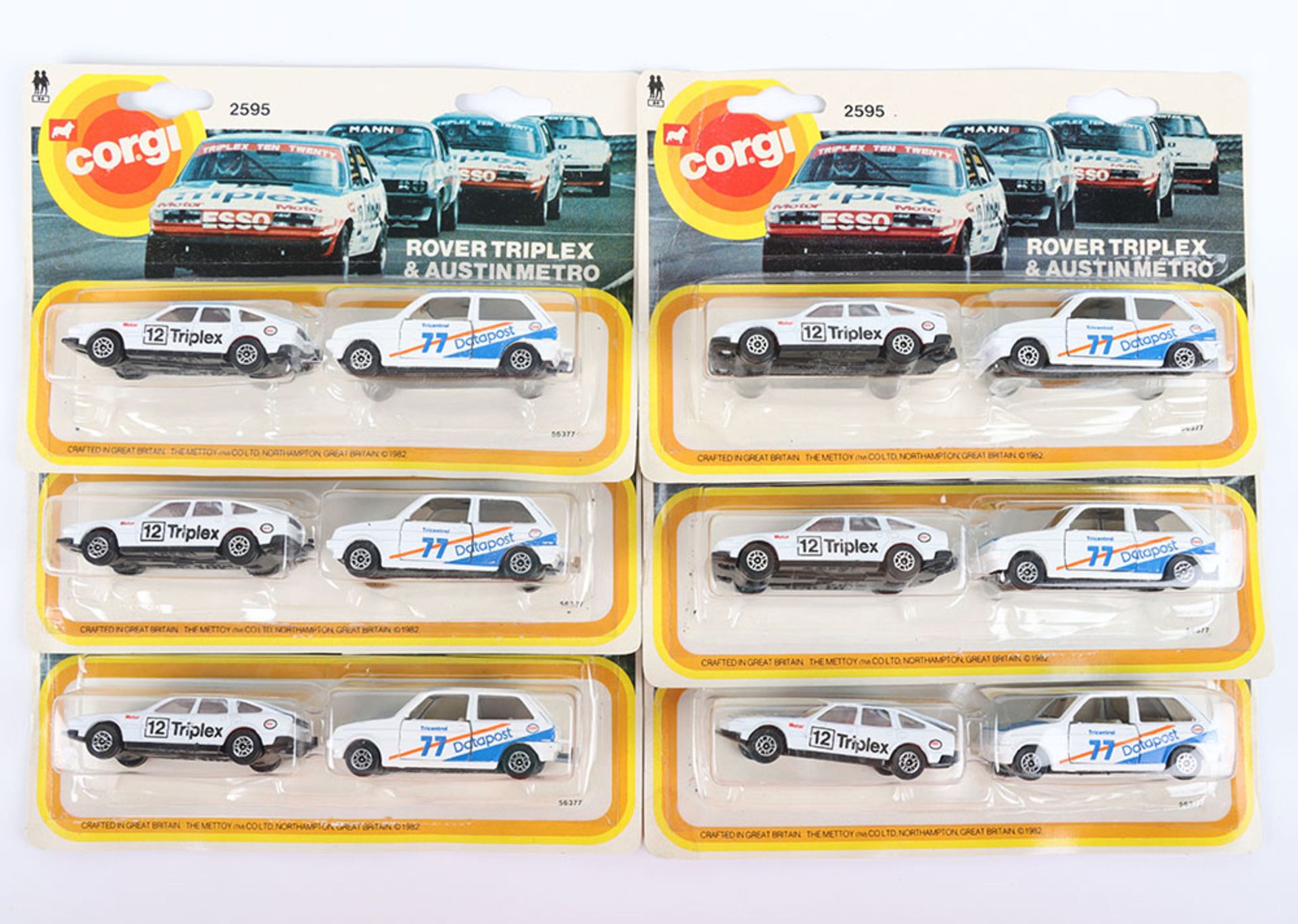 Trade pack of Corgi Juniors set 2595 Rover 3500 Triplex & Austin Metro Datapost - Image 2 of 4